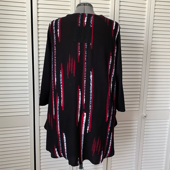 Blue Sky Mixed Media Rayon Tunic with pocket 1X - Picture 3 of 12